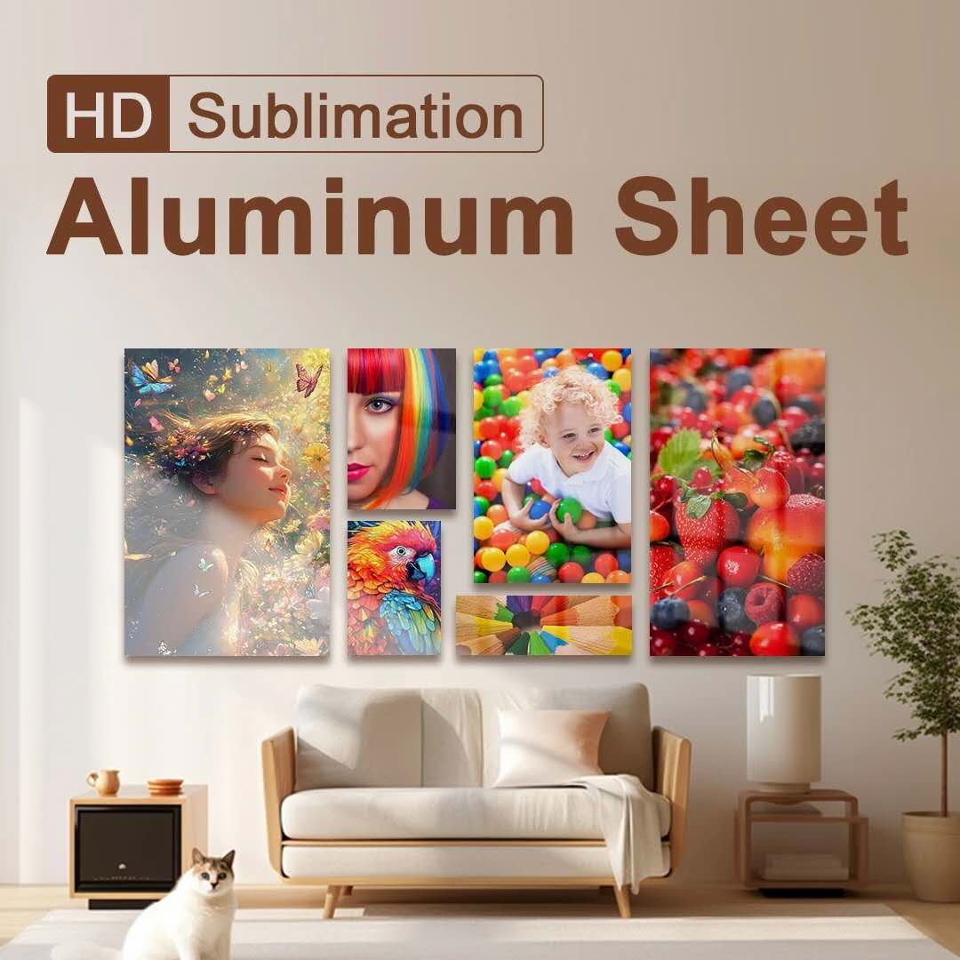 Feuille d'aluminium à sublimation blanc brillant haute définition de 1,0 mm Feuille d'aluminium à sublimation blanc brillant haute définition de 1,0 mm